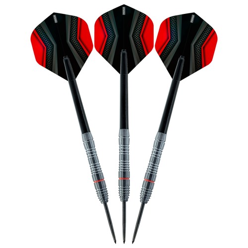 22g tungsten darts black - black, pvd