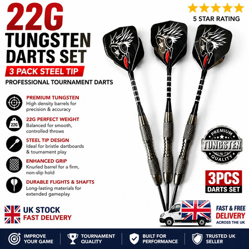 22g tungsten darts set - tungsten, pack