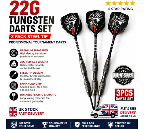 22g tungsten darts set - set, pack